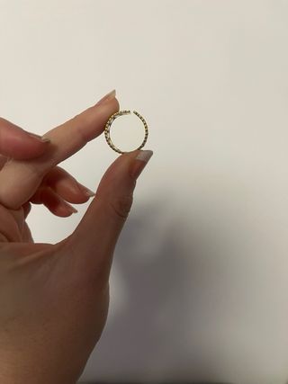 Conjunto 3 Anillos Acero Dorado Turquesa