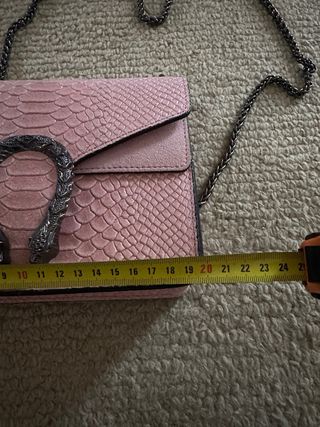 Bolsa Borse in Pelle Rosa Piel Serpiente