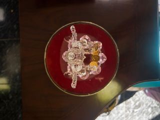 Figura Lakshmi Cristal Tallado Decoración