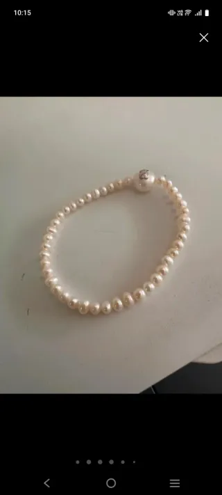 Pulsera Tous perlas y charm