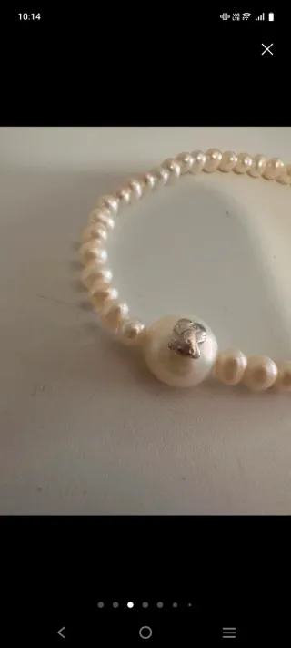 Pulsera Tous perlas y charm