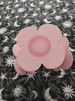 Lámpara infantil flor rosa