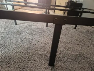 Somier Metálico Zinux Negro 150 ancho * 200 largo