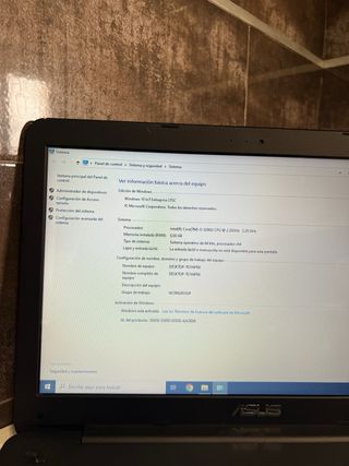 Portátil Asus Core i5 / 8GB RAM / 5ª Gen