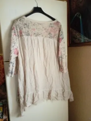 Blusa floral encaje talla única