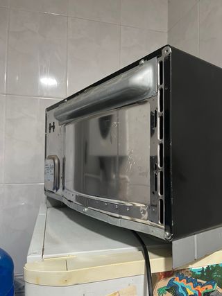 Microondas plateado