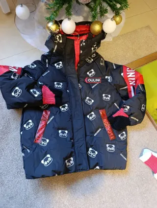 Chaqueta bomber mujer blanca y roja