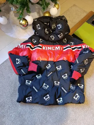 Chaqueta bomber mujer blanca y roja