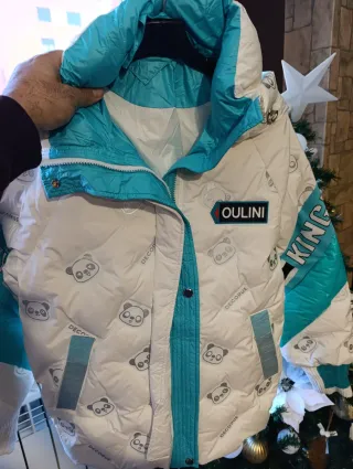 Chaqueta bomber mujer blanca y roja