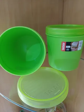 Contenitori alimenti Tatay verdi 2 pezzi