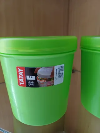 Contenitori alimenti Tatay verdi 2 pezzi