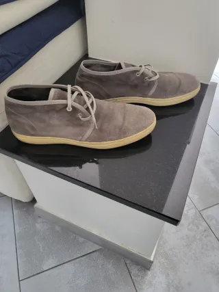 Scarpe uomo camoscio Frau grigie n.45 Made Italy