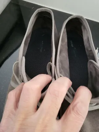 Scarpe uomo camoscio Frau grigie n.45 Made Italy