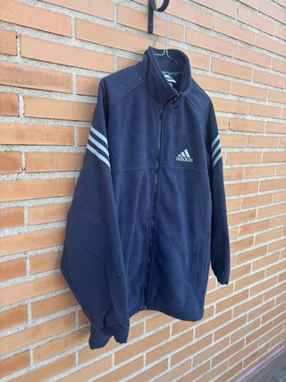 Chaqueta polar Adidas vintage azul marino
