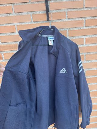 Chaqueta polar Adidas vintage azul marino