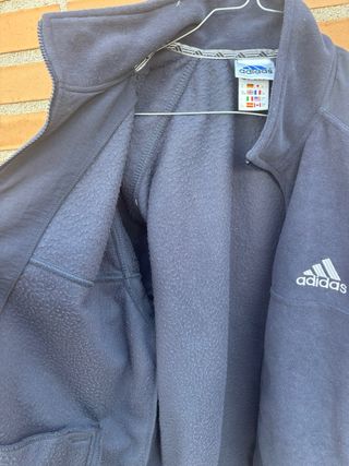 Chaqueta polar Adidas vintage azul marino
