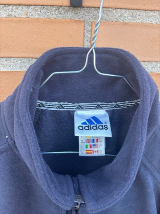 Chaqueta polar Adidas vintage azul marino