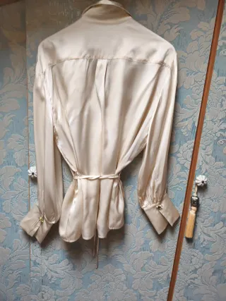 Camisa Fiesta Beige Talla M