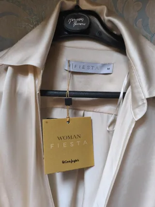 Camisa Fiesta Beige Talla M