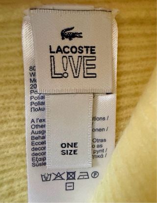 Gorro Lacoste Amarillo
