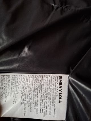 Plumífero Bimba y Lola Negro Talla XS