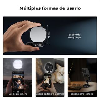 Luz Selfie Magnética MagSafe y Espejo K&F NUEVA