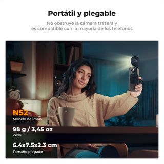 Luz Selfie Magnética MagSafe y Espejo K&F NUEVA