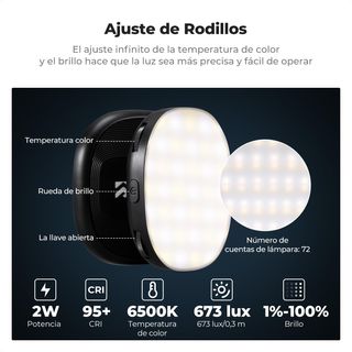 Luz Selfie Magnética MagSafe y Espejo K&F NUEVA