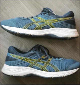 ASICS Gel-Contend 6 Talla 43.5 Azul/Amarillo