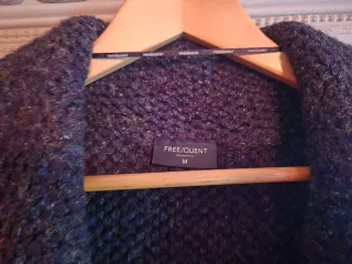 Chaqueta larga de lana Freequent gris