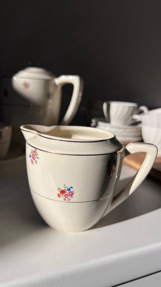 Juego café/té floral Digoin Sarreguemines 5112