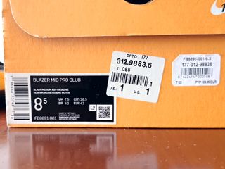 Botas NIKE Blazer Mid Pro Club Black (8.5/42)