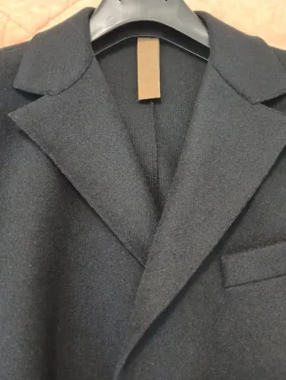 Cappotto uomo blu intenso
