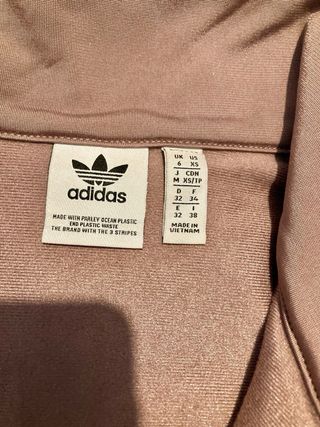 Sudadera Adidas Marrón con Rayas