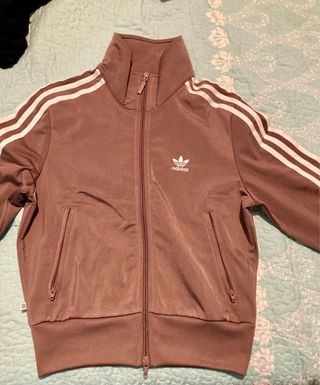 Sudadera Adidas Marrón con Rayas