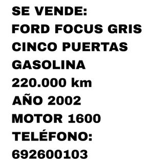 Ford Focus Gris 5 Puertas Gasolina