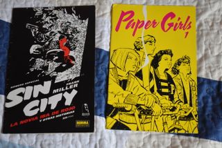 Lote 2 comics Sin City y Paper Girls N 1 Español