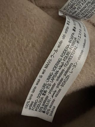 Abrigo Massimo Dutti Beige