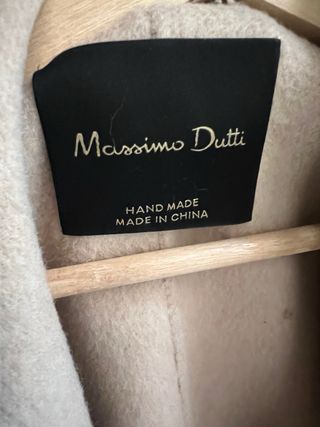 Abrigo Massimo Dutti Beige