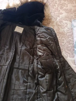 Abrigo calentito mujer verde