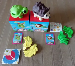 Mini figure McDonald's Adopt Me Tartaruga e Riccio