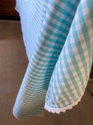 Conjunto Toalha e Guardanapos Algodão Xadrez