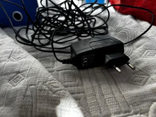 Mini home cinema azul y plateado