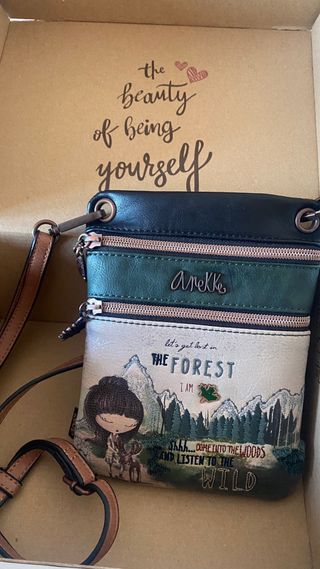 Bandolera Anekke con estampado bosque