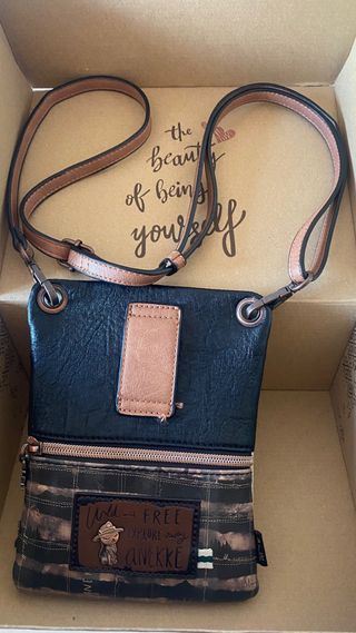 Bandolera Anekke con estampado bosque