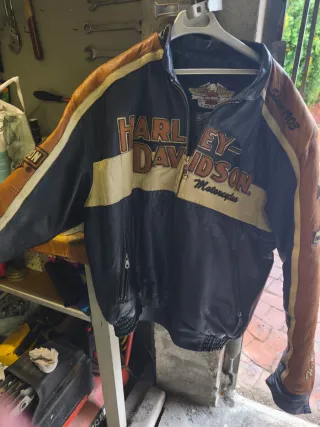 Chaqueta Piel Harley Davidson XL Negra