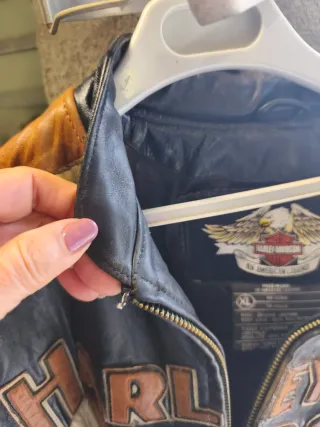 Chaqueta Piel Harley Davidson XL Negra