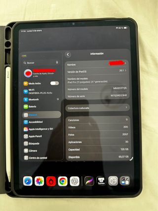 iPad Pro 11 128GB 4ª Gen Gris Espacial