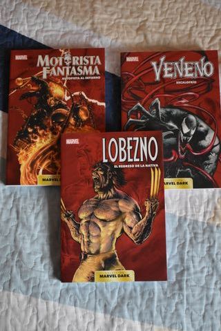 3 comics Marvel Lobezno Venom Motorista fantasma