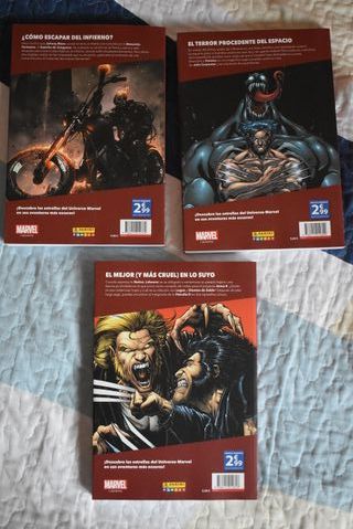 3 comics Marvel Lobezno Venom Motorista fantasma
